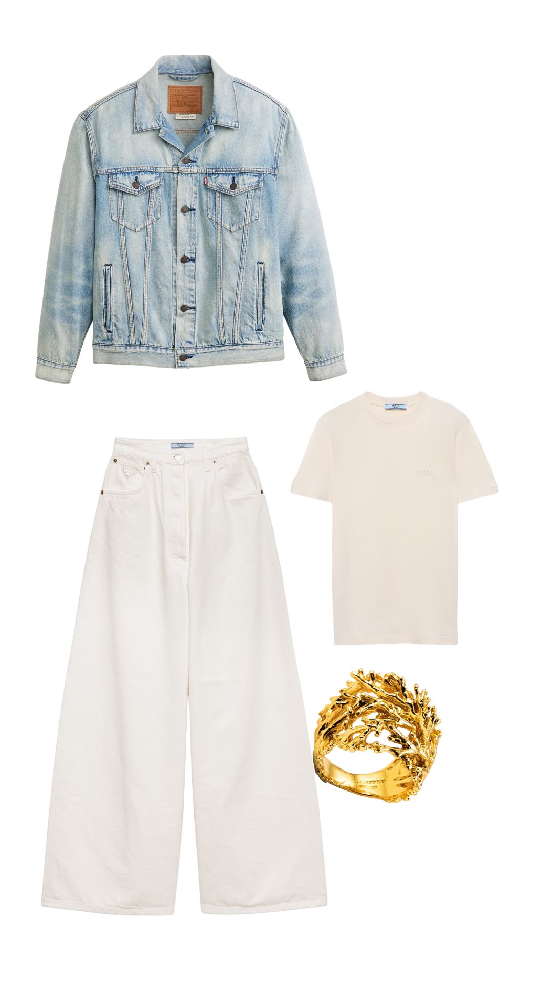 come abbinare giacca denim Denim con panta palazzo - Life&People Magazine