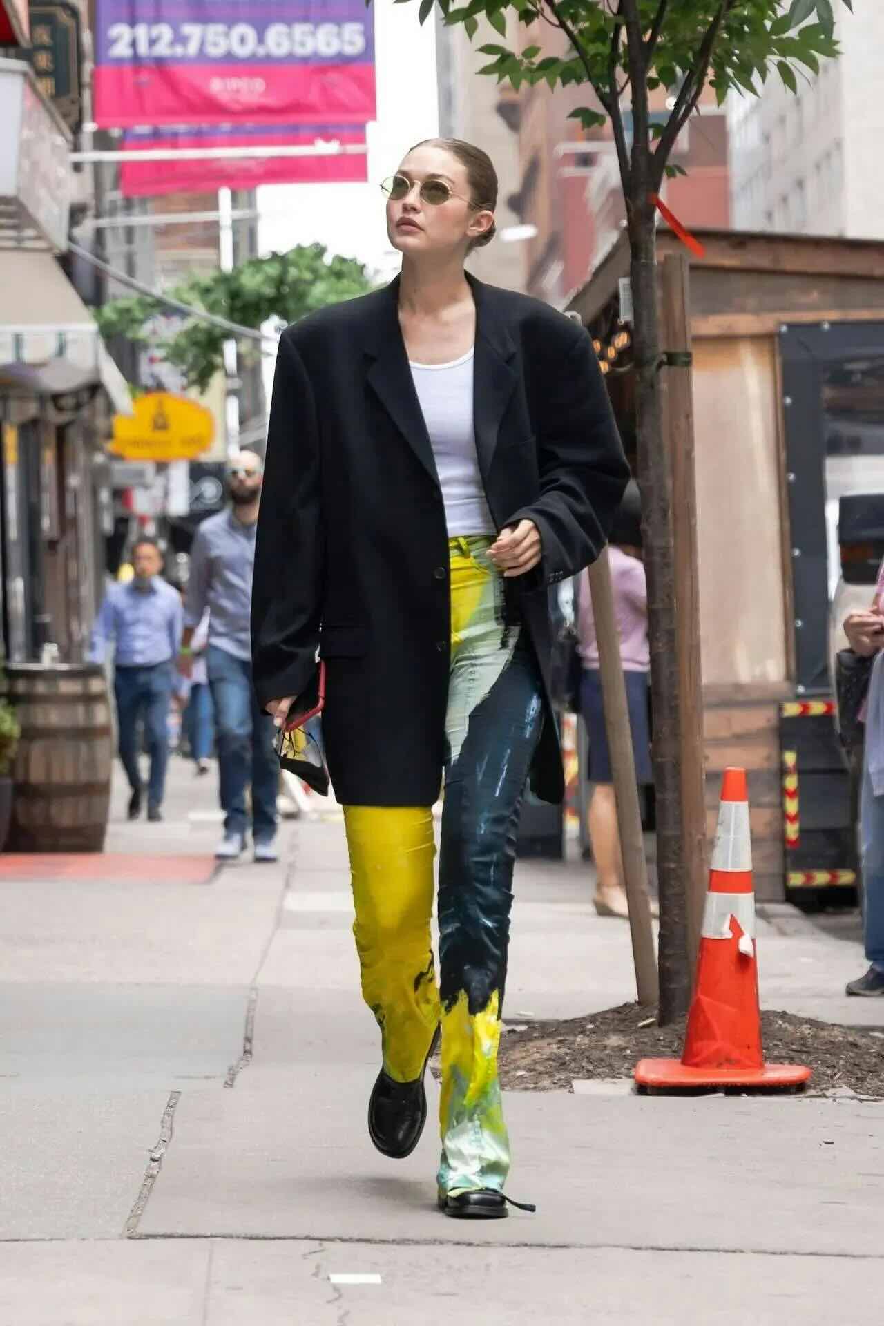 Gigi Hadid blazer over - Life&People Magazine