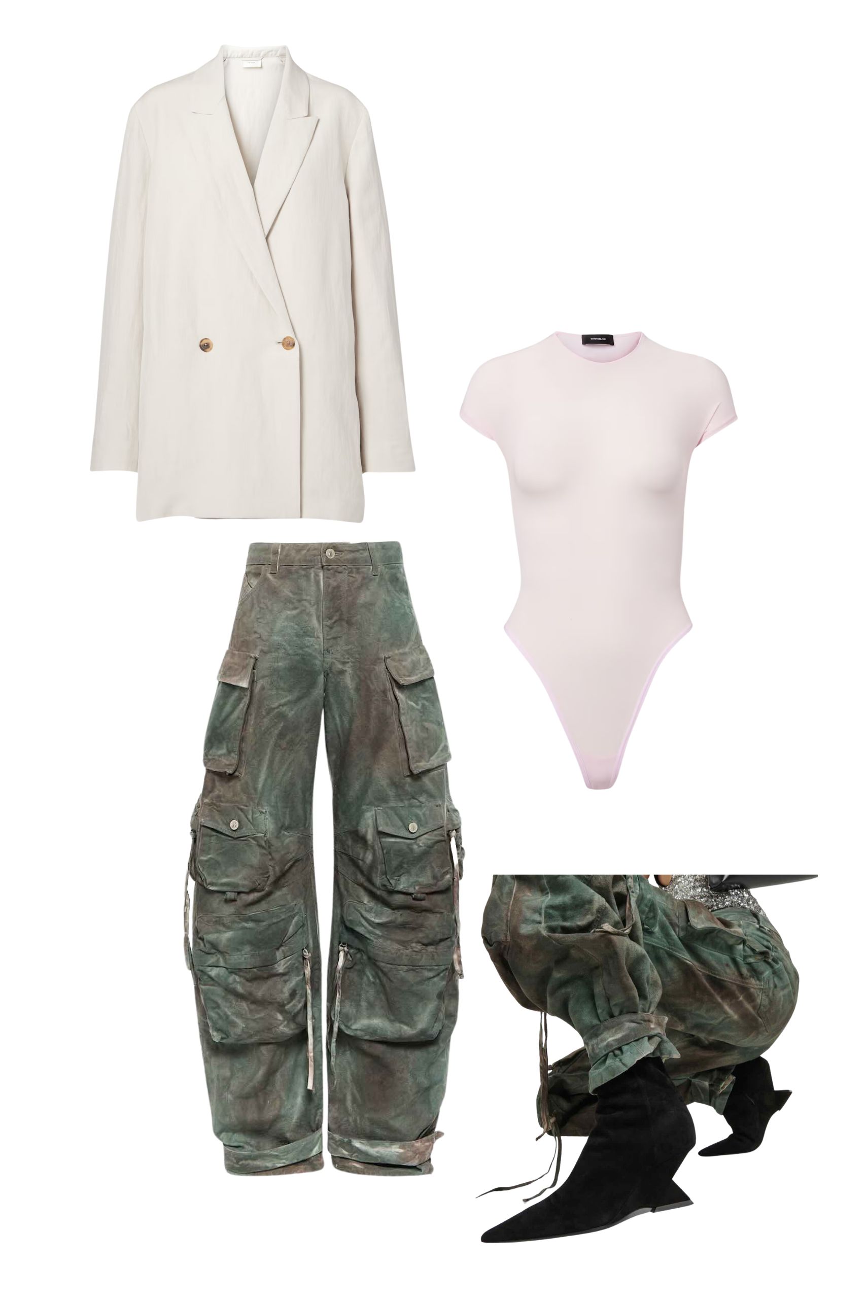 Inspo outfit con cargo The Attico capo focus - Life&People Magazine