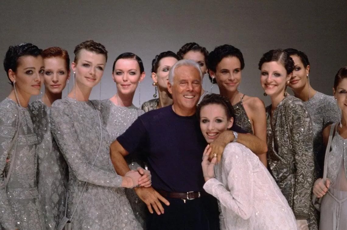 Armani e modelle post sfilata - Life&People Magazine