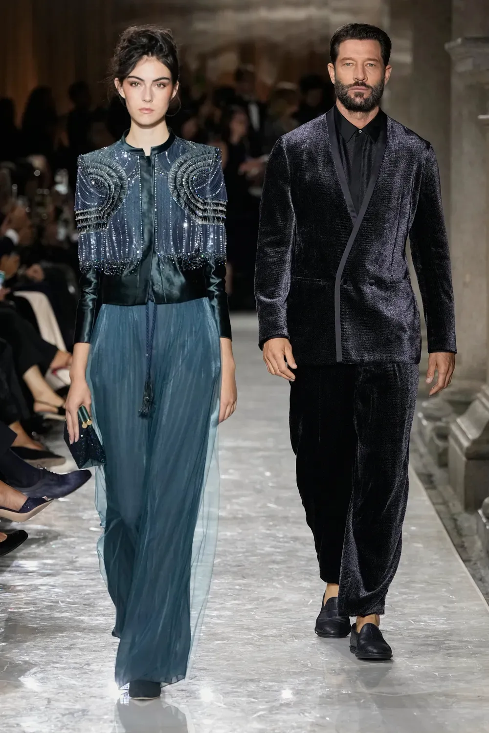 sfilata Giorgio Armani Primavera Estate 2026 Milano Fashion Week - Life&People Magazine