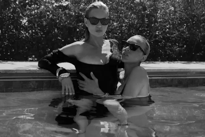 campagne pubblicitarie moda ottobre 2025 - Saint Laurent campaign con Kate Moss e Chloë Sevigny - Life&People Magazine