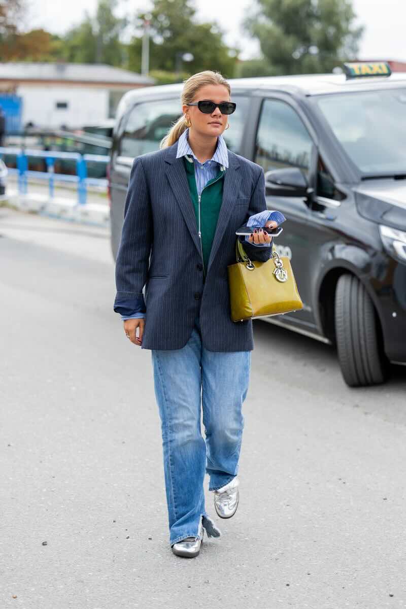 blazer e denim per un look anche da ufficio - Life&People Magazine