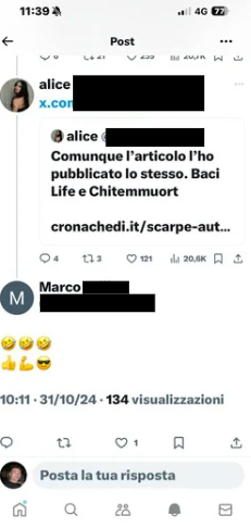 Angela Alice Russo diffamazione querelata Life&People Magazine