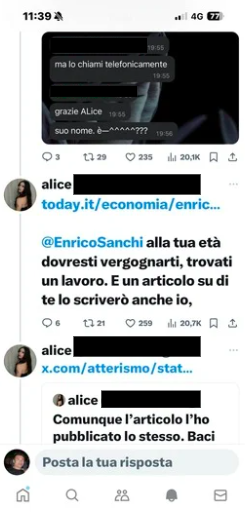 twitter Alice Russo insulti - Life&People Magazine