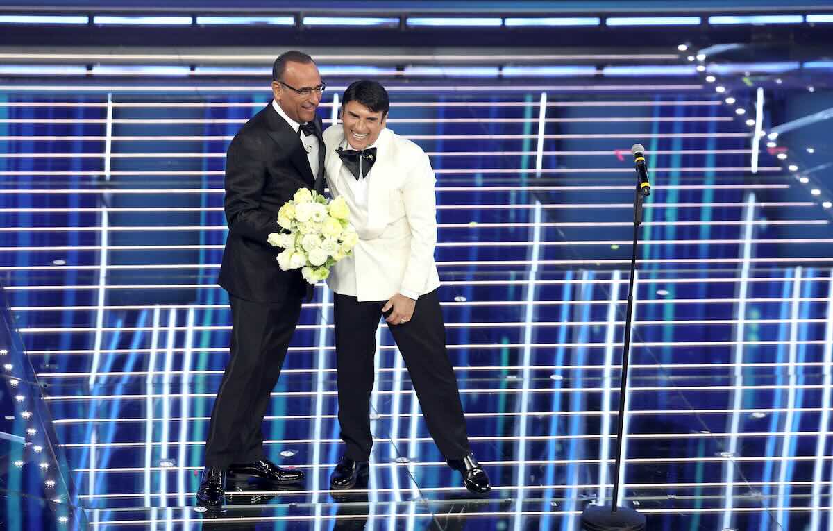 sal da vinci con carlo conti a sanremo - Life&People Magazine