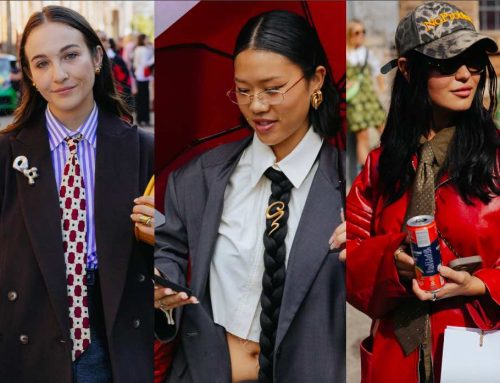 La cravatta slacciata: il nuovo power dressing di primavera da indossare a pelle nuda