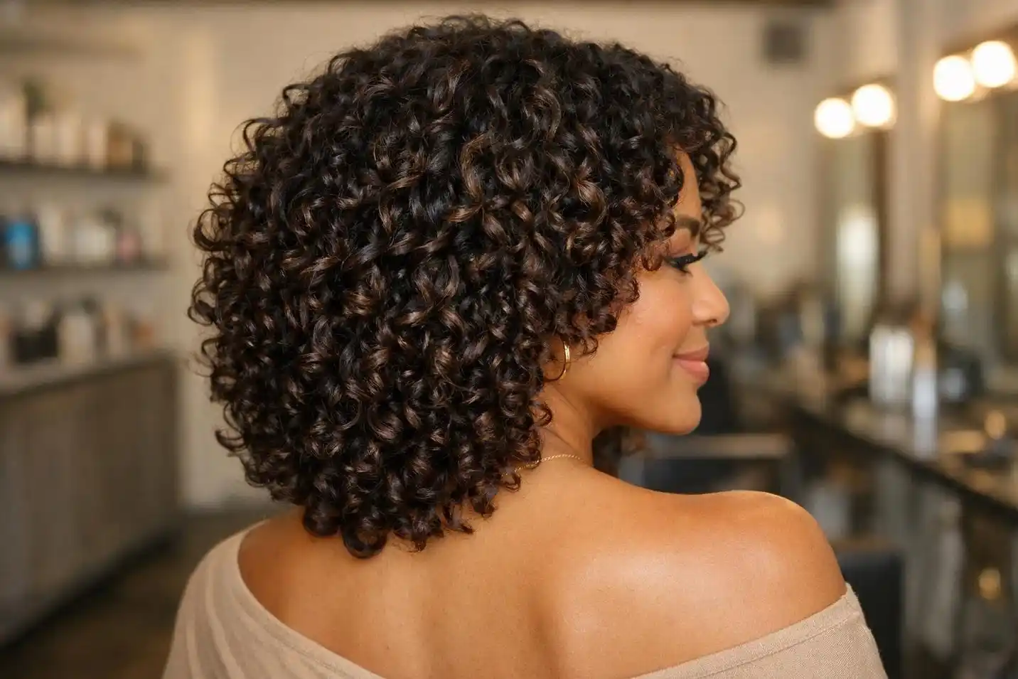 taglio asciutto capelli ricci