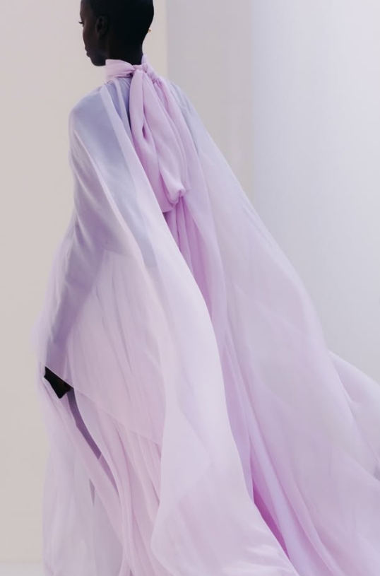 Vestito palette pastello Balenciaga ss27- @Balenciaga
