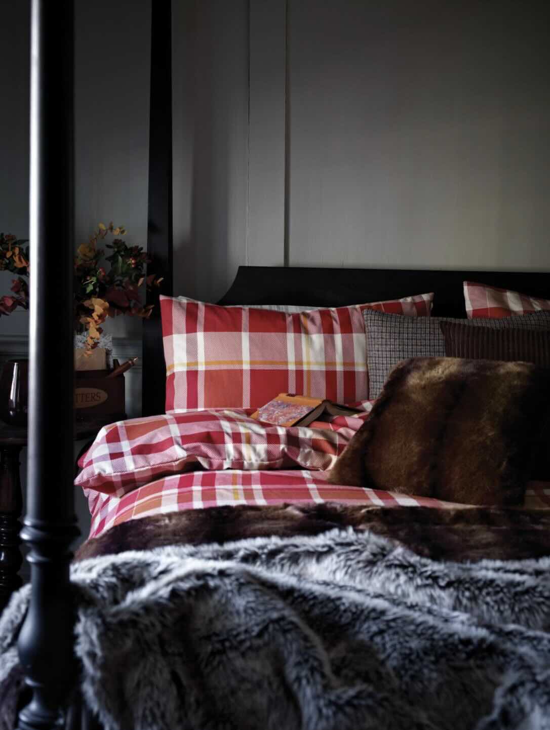 camera da letto tartan
