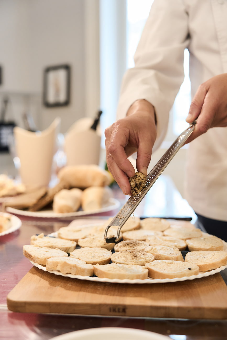 Tartufo bianco Colline Sanminiatesi showcooking