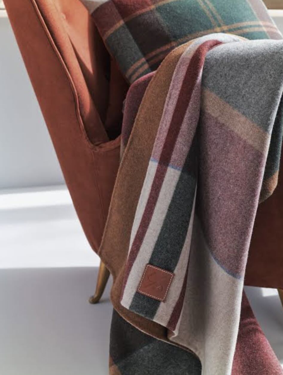 tessuti arredo autunno tartan coperta